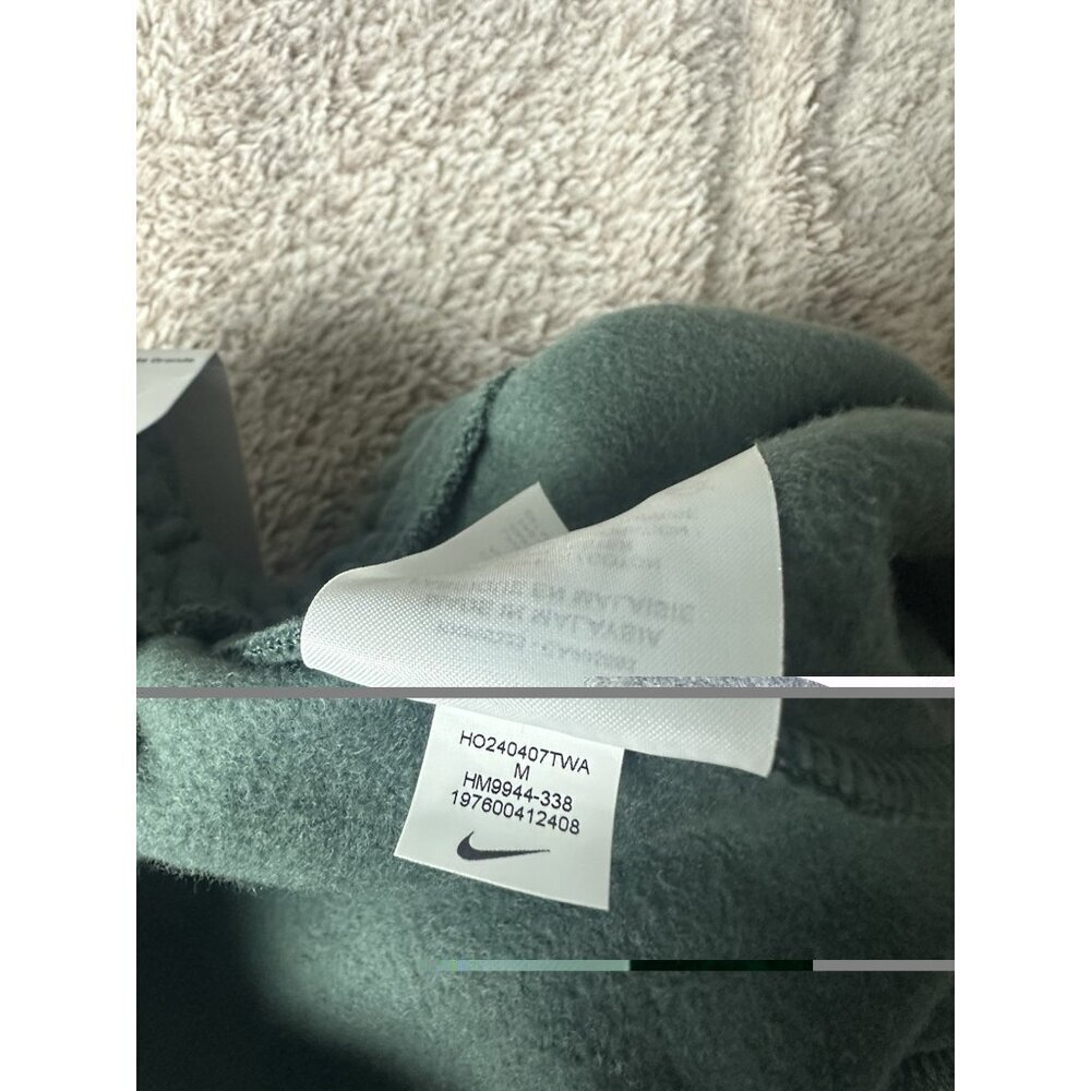 NIKE Sportswear Phoenix Fleece High-Waisted Oversized Pants Size M Green New - Picture 13 of 15